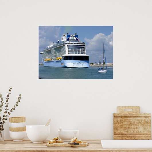 Kreuzfahrt West Sailing East Poster (Küche)