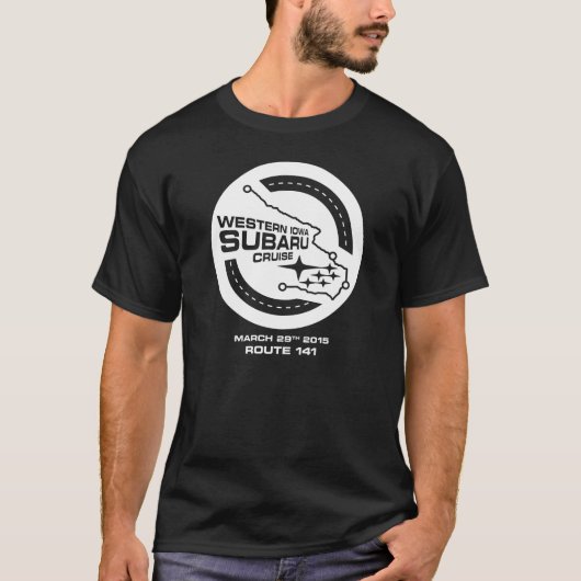 Kreuzfahrt Western-Iowas Subaru (dunkel) T-Shirt (Vorderseite)