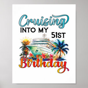Kreuzfahrt zu meinem 51. Geburtstag Kreuzfahrt Geb Poster