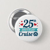 Kreuzfahrt zum 25. Jubiläum Button (Vorne & Hinten)