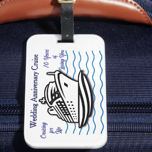 Kreuzfahrt zum Hochzeitstag PERSONALISIEREN Gepäckanhänger