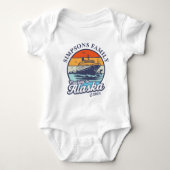 Kreuzfahrt zur Alaska Custom Family Matching Group Baby Strampler (Vorderseite)