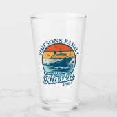 Kreuzfahrt zur Alaska Custom Family Matching Group Glas (Vorderseite)