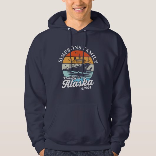 Kreuzfahrt zur Alaska Custom Family Matching Group Hoodie (Vorderseite)