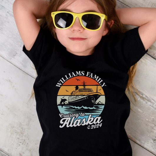 Kreuzfahrt zur Alaska Custom Family Matching Group Kleinkind T-shirt