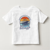 Kreuzfahrt zur Alaska Custom Family Matching Group Kleinkind T-shirt (Vorderseite)