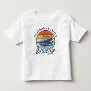 Kreuzfahrt zur Alaska Custom Family Matching Group Kleinkind T-shirt