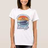 Kreuzfahrt zur Alaska Custom Family Matching Group T-Shirt (Vorderseite)