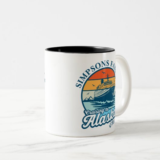 Kreuzfahrt zur Alaska Custom Family Matching Group Zweifarbige Tasse (VorderseiteRechts)