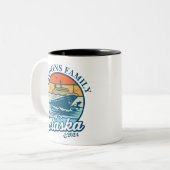 Kreuzfahrt zur Alaska Custom Family Matching Group Zweifarbige Tasse (Vorderseite Links)
