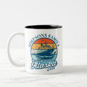Kreuzfahrt zur Alaska Custom Family Matching Group Zweifarbige Tasse (Links)