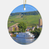 Kreuzfahrtboot, Rudesheim, Deutschland Keramikornament (Links)