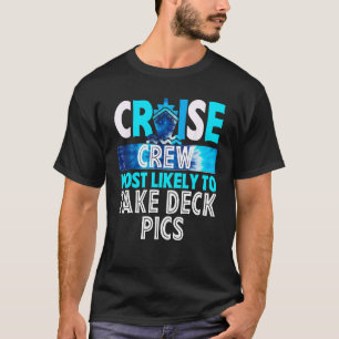 Kreuzfahrten Crew am ehesten Deck Pics Blue Krawat T-Shirt