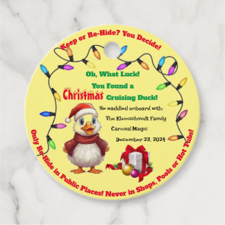 Kreuzfahrten Duck Tags Weihnachten Geschenkanhänger