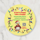 Kreuzfahrten Duck Tags Weihnachten Geschenkanhänger (Rückseite)