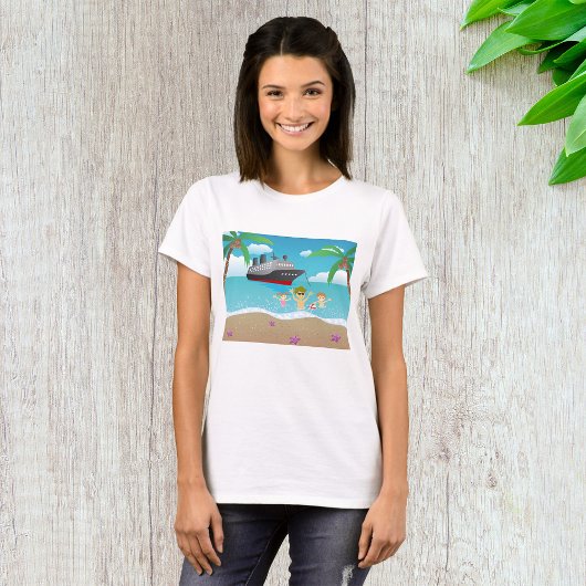 Kreuzfahrten mit der tropischen Familie T-Shirt