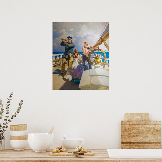 Kreuzfahrten von Newell Convers Wyeth Poster (Küche)