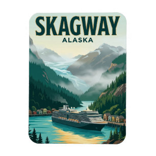 Kreuzfahrthafen Skagway Alaska Magnet
