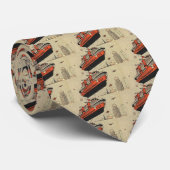 Kreuzfahrthubschrauber für Vintage Science Fiction Krawatte (Gerollt)