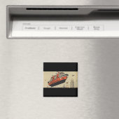 Kreuzfahrthubschrauber für Vintage Science Fiction Magnet (In Situ (Geschirrspüler))