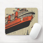 Kreuzfahrthubschrauber für Vintage Science Fiction Mousepad (Mit Mouse)