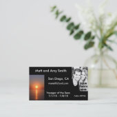 Kreuzfahrtkarte Visitenkarte (Stehend Vorderseite)