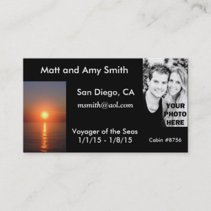 Kreuzfahrtkarte Visitenkarte