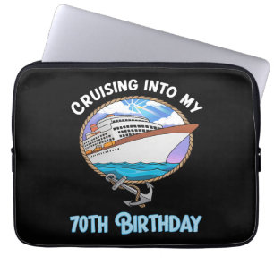 Kreuzfahrtliebhaber auf dem Weg zu meinem 70. Gebu Laptopschutzhülle