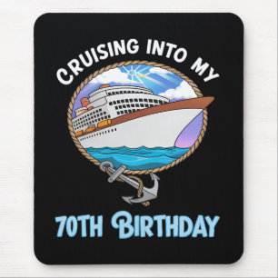 Kreuzfahrtliebhaber auf Kreuzfahrt zu meinem 70. G Mousepad