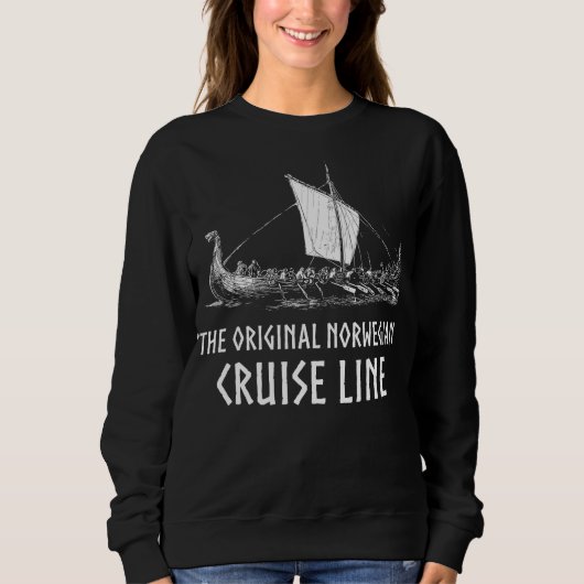 Kreuzfahrtlinie Odin und Valhalla Sweatshirt (Vorderseite)
