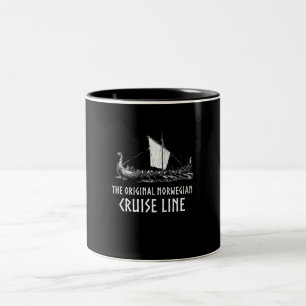 Kreuzfahrtlinie Odin und Valhalla Zweifarbige Tasse