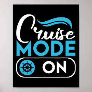 Kreuzfahrtmodus auf der Fähre Schiffskreuzfahrt Kr Poster