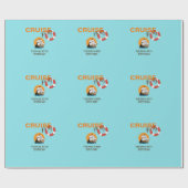 Kreuzfahrtpapier 40 Geburtstagsparty Party Geschenkpapier (Flach)