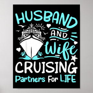 Kreuzfahrtpartner Kreuzfahrtschiff Urlaub Ehemann Poster