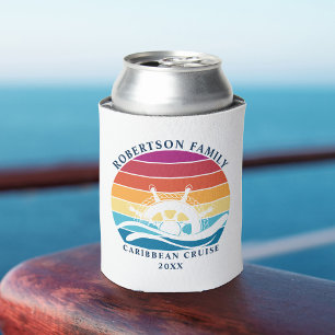 Kreuzfahrtrad der Retro Sunset Family Dosenkühler