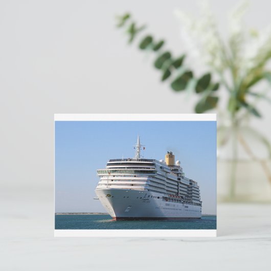 Kreuzfahrtschiff 17 postkarte (Stehend Vorderseite)