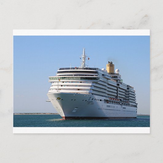 Kreuzfahrtschiff 17 postkarte (Vorderseite)