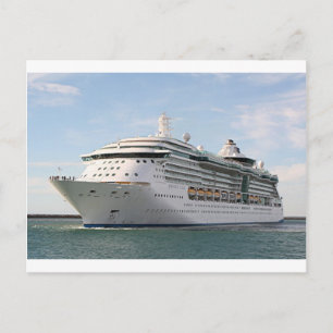 Kreuzfahrtschiff 5 postkarte