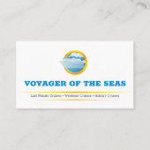 Kreuzfahrtschiff | Agent für Reisen Visitenkarte (Vorderseite)