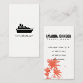 Kreuzfahrtschiff/Agent Visitenkarte (Vorne/Hinten)