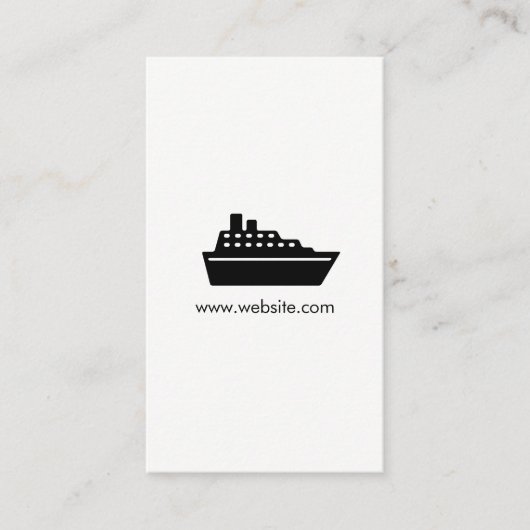 Kreuzfahrtschiff/Agent Visitenkarte (Vorderseite)