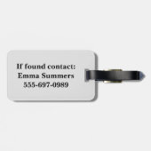 Kreuzfahrtschiff Alaska im Ozean Gepäckanhänger (Rückseite horizontal)