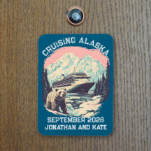 Kreuzfahrtschiff Alaska Retro Schiffstür Marker