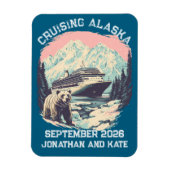Kreuzfahrtschiff Alaska Retro Schiffstür Marker Magnet (Vertikal)