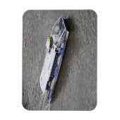 Kreuzfahrtschiff an der Themse 3"x4" Magnet (Vertikal)