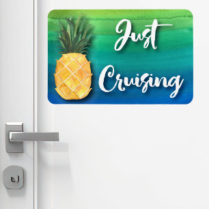Kreuzfahrtschiff Ananas Stateroom Kabine Türschild Magnet