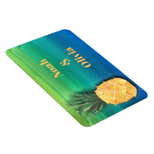 Kreuzfahrtschiff Ananas-Türmonogramm Magnet (Rechte Seite)