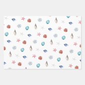 Kreuzfahrtschiff, Anker und Muscheln Geschenkpapier Set (Vorderseite 3)