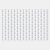 Kreuzfahrtschiff, Anker und Muscheln Geschenkpapier Set (Vorderseite 2)