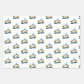 Kreuzfahrtschiff, Anker und Muscheln Geschenkpapier Set (Vorderseite)